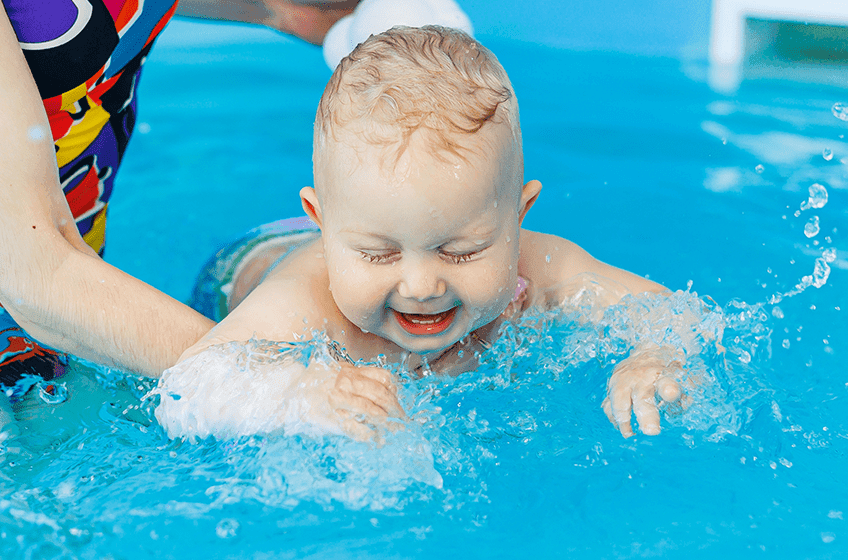 Swim School_Young Baby Tile